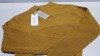 12 X BRAND NEW SELECTED SLHMELVIN HIGH NECK CHAI TEA COLOURED ORGANIC COTTON JUMPERS SIZE MEDIUM 1 BOX