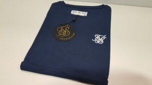 20 X BRAND NEW SIKSILK NAVY CORE BLACK GYMTEE IN SIZE EXTRA SMALL