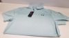 10 X BRAND NEW UNDER ARMOUR ENAMEL BLUE (GOLF) PERFORM POLOS SIZE LARGE -RRP £34.99pp