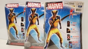 30 X BRAND NEW ADULT WOLVERINE MORPHSUITS LARGE