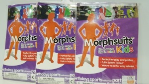 25 X BRAND NEW KIDS ORANGE MORPHSUITS (PICK LOOSE FROM ONE BOX)