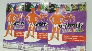 25 X BRAND NEW KIDS ORANGE MORPHSUITS (PICK LOOSE FROM ONE BOX)