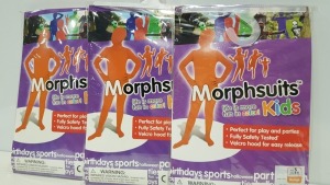 25 X BRAND NEW KIDS ORANGE MORPHSUITS (PICK LOOSE FROM ONE BOX)