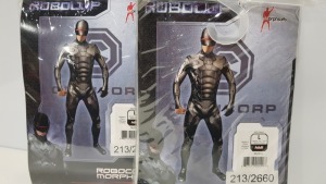 30 X BRAND NEW ADULT ROBOCOP MORPHSUIT LARGE