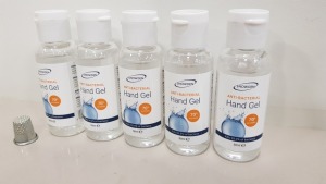 850 X BRAND NEW BOXED SNOWDEN ANTI-BACTERIAL HAND GEL (50ML) - IN 17 BOXES