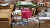 FULL PALLET OF BRAND NEW EDUCATIONAL / STATIONERY EQUIPMENT CONTAINING POCKET DICE HISTORY, TTS EVERDAY BALLPOINT PENS, FILES, MAPLIN WIRED MOUSE, WATER PLAY SET, TTS CALANDERS, MECHANICAL TIGER, TTS THE TAKING RESPONSIBILITY PROGRAMME BOOK ETC