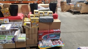 FULL PALLET OF BRAND NEW EDUCATIONAL / STATIONERY EQUIPMENT CONTAINING THE MATHS BOX, 51 PIECE FRACTION SET, FOAM DICE WITH POCKETS, RAZOR KICK SCOOTER, BINS, USB CHARGE PACK, EASI-SPEAK STAND ETC