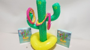 60 X CACTUS INFLATABLE RING TOSS GAME'S - CONTAINED IN 10 BOXES