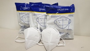 200 X BRAND NEW DR. MFYAN KN95 THREE DIMENSIONAL PROTECTIVE RESPIRATOR 3 YEAR SHELF LIFE (UNOPENED) PRODUCT DATE APRIL 2020 **20 X PACK OF 10**