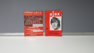 2 X OTHER PROGRAMMES IN NEAR MINT CONDITION TO INCLUDE - MANCHESTER UTD VS JUVENTUS 3RD NOV 1976/MANCHESTER UTD VS AJAX 15TH SEPT 1976 - SPECIAL EDITION RUUD KROL