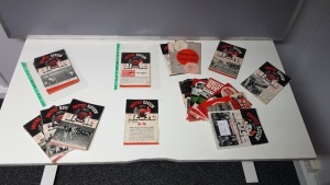 APPROX 100 + MANCHESTER UNITED PROGRAMMES WITHOUT TOKENS RANGING FROM THE 1950'S - 1970'S IN GOOD CONDITION.