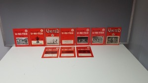 10 X MANCHESTER UNITED OFFICIAL NEWSLETTER'S TO INCLUDE - NO.1-5 VOLUME 6 1974/75 SEASON/ NO.1-3 VOLUME 7 1975/76 SEASON/ NO.2 & 3 VOLUME 8 FROM 1976/77 SEASON IN VERY GOOD CONDITION