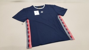 10 X BRAND NEW NAVY S/S ESSENTIAL RETRO TAPE TEE IN VARIOUS SIZES