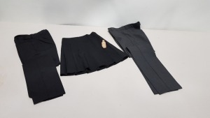 £400 MIN RETAIL VALUE OF CHILDRENS PANTS AND SKIRTS IN VARIOUS STYLES AND SIZES IN 5 TRAYS (NOT INCLUDED)