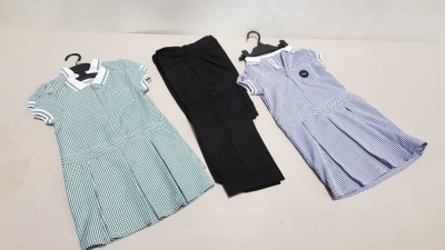 £400 MIN RETAIL VALUE OF CHILDRENS SUMMER DRESSES AND PANTS IN VARIOUS STYLES AND SIZES IN 5 TRAYS (NOT INCLUDED)