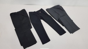 £400 MIN RETAIL VALUE OF CHILDRENS PANTS IN VARIOUS STYLES AND SIZES IN 5 TRAYS (NOT INCLUDED)