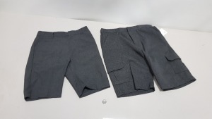 £400 MIN RETAIL VALUE OF CHILDRENS SHORTS IN VARIOUS STYLES AND SIZES IN 5 TRAYS (NOT INCLUDED)