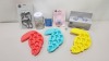 228 X BRAND NEW SELECTION OF KITCHEN ACCESSORIES IE 48 X SET OF 2 POACHED/ BOILED EGG COOKERS (2 CTN) ; 48 X GLASS MASON JARS (2 CTN) ; 48 X CUPCAKE CORERS (2CTN) ; 48 X COLOURED NOVELTY ICE CUBE TRAYS (2 CTN) ; 36 X 4PC COOKIE CUTTER SETS (1 CTN) - TOTAL