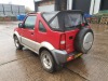 RED SUZUKI JIMNY 02. Reg : ML05FFA, Mileage : 76681 Details: WITH V5, MOT EXPIRES 7/06/2021, 1 KEY - 3