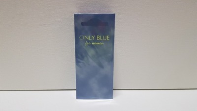 48 X BRAND NEW BOXED DESIGNER FRENCH COLLECTION 100ML ONLY BLUE FOR WOMEN EAU DE PARFUM NATURAL SPRAY