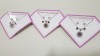 136 X BRAND NEW AVON NADYA 3 PIECE BIRTHSTONE GIFTSET- LIGHT AMETHYST COLOURED, 1 X NEKLACE AND 2 X PAIR OF EARRINGS