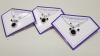 136 X BRAND NEW AVON NADYA 3 PIECE BIRTHSTONE GIFTSET - AMETHYST COLOURED 1 X NECKLACE AND 2 X PAIRS OF EARRINGS