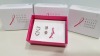 APPROX 85 X BRAND NEW TRUDY BREAST CANCER CRUSADE EARRING GIFSET - 3 PAIRS OF EARRINGS