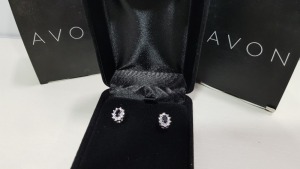 53 X BRAND NEW AVON AUSTRALIAN SAPPHIRE EARRINGS