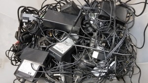 APPROX 55 X ASSORTED VOLTAGE CHARGERS IN ONE BOX