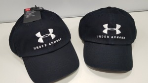 15 X BRAND NEW BAGGED UNDER ARMOUR BLACK WOMENS CAP - PICK LOOSE RRP £17.99