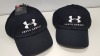 15 X BRAND NEW BAGGED UNDER ARMOUR BLACK WOMENS CAP - PICK LOOSE RRP £17.99