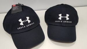 15 X BRAND NEW BAGGED UNDER ARMOUR BLACK WOMENS CAP - PICK LOOSE RRP £17.99