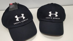 15 X BRAND NEW BAGGED UNDER ARMOUR BLACK WOMENS CAP - PICK LOOSE RRP £17.99