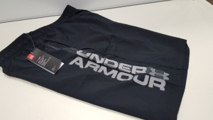 15 X BRAND NEW BAGGED UNDER ARMOUR BLACK WOVEN GRAPH SHORTS IN SIZE XX LARGE - PICK LOOSE TOTAL RRP £299.85