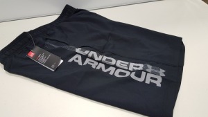 13 X BRAND NEW BAGGED UNDER ARMOUR BLACK WOVEN GRAPH SHORTS IN SIZE SMALL - PICK LOOSE TOTAL RRP £299.85