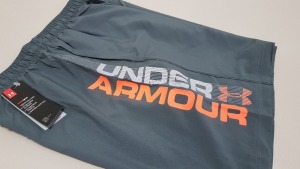 15 X BRAND NEW BAGGED UNDER ARMOUR GREY WOVEN GRAPH SHORTS IN SIZE XXL - PICK LOOSE TOTAL RRP £299.85