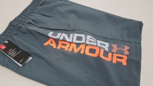 15 X BRAND NEW BAGGED UNDER ARMOUR GREY WOVEN GRAPH SHORTS IN SIZE XXL - PICK LOOSE TOTAL RRP £299.85