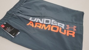 15 X BRAND NEW BAGGED UNDER ARMOUR GREY WOVEN GRAPH SHORTS IN SIZE XXL - PICK LOOSE TOTAL RRP £299.85