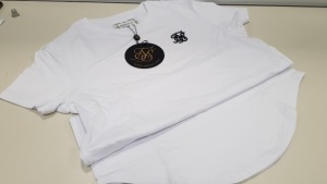 19 X BRAND NEW BAGGED SIKSILK WHITE CORE GYM TEE - IN SIZE SMALL - PICK LOOSE