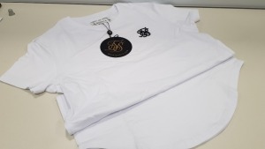 18 X BRAND NEW BAGGED SIKSILK WHITE CORE GYM TEE - IN SIZE MEDIUM - PICK LOOSE