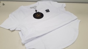 20 X BRAND NEW BAGGED SIKSILK WHITE CORE GYM TEE - IN SIZE LARGE - PICK LOOSE