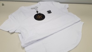 16 X BRAND NEW BAGGED SIKSILK WHITE CORE GYM TEE - IN SIZE XL - PICK LOOSE