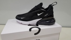 3 X BRAND NEW BOXED BLACK NIKE AIR MAX 270 TRAINERS - IN SIZE UK 5.5 - PICK LOOSE TOTAL RRP £390.00