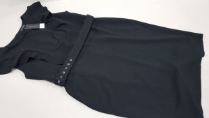 13 X BRAND NEW DOROTHY PERKINS BLACK DRESS WITH BELT SIZE UK 16 £455.00