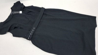 13 X BRAND NEW DOROTHY PERKINS BLACK DRESS WITH BELT SIZE UK 16 £455.00