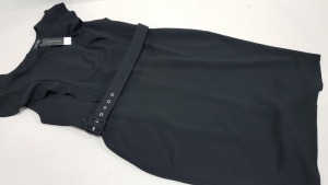 11 X BRAND NEW DOROTHY PERKINS BLACK DRESS WITH BELT SIZE UK 16 RRP£385.00