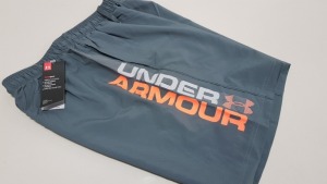 15 X BRAND NEW BAGGED UNDER ARMOUR GREY WOVEN GRAPH SHORTS IN SIZE SMALL - PICK LOOSE TOTAL RRP £299.85