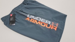 15 X BRAND NEW BAGGED UNDER ARMOUR GREY WOVEN GRAPH SHORTS IN SIZE SMALL - PICK LOOSE TOTAL RRP £299.85