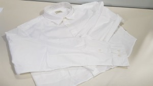 20 X BRAND NEW JACK AND JONES WHITE LONG SLEEVED SHIRTS SIZE LARGE