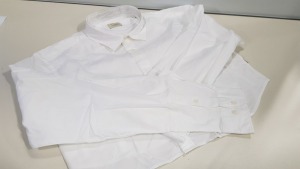 20 X BRAND NEW JACK AND JONES WHITE LONG SLEEVED SHIRTS SIZE LARGE